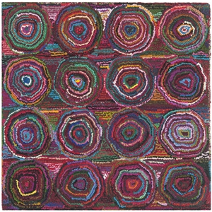 Safavieh Nantucket Pink Contemporary Rug - Square 8'