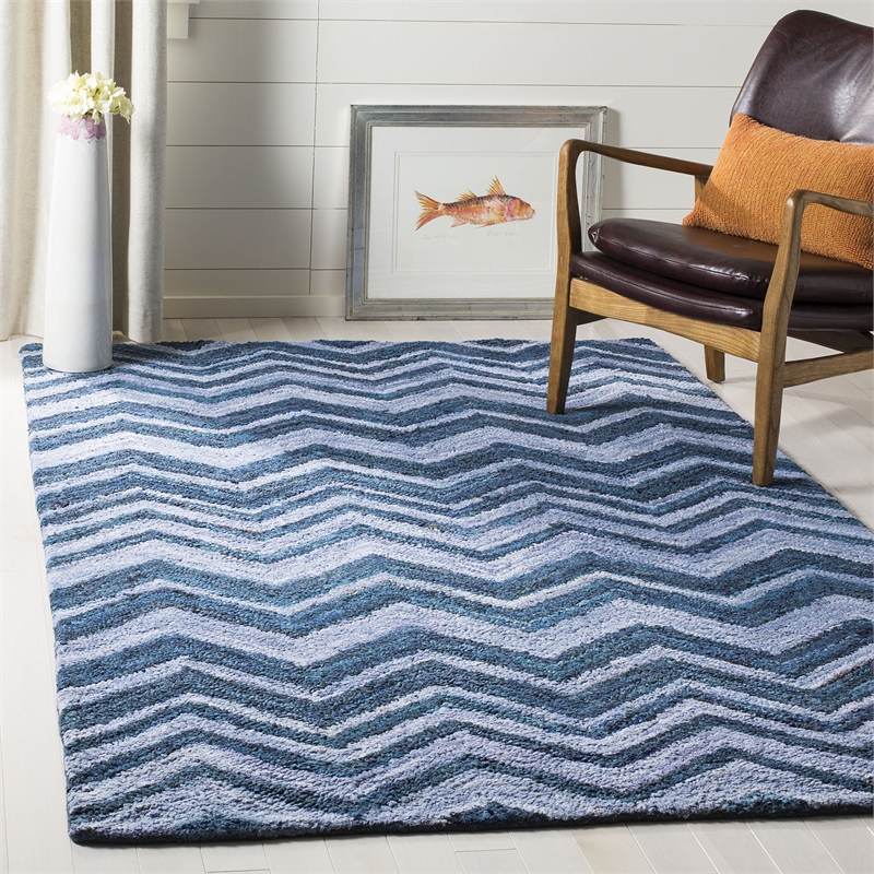 Safavieh Nantucket Blue Contemporary Rug - 4' x 6'