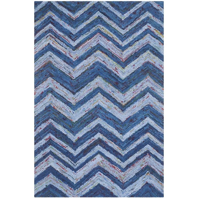 Safavieh Nantucket Blue Contemporary Rug - 4' x 6'