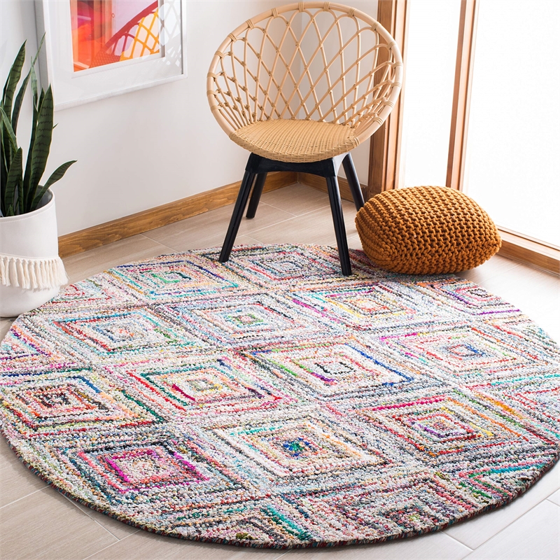 Safavieh Nantucket  Contemporary Rug - Round 8'