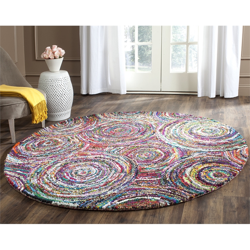 Safavieh Nantucket  Contemporary Rug - Round 6'