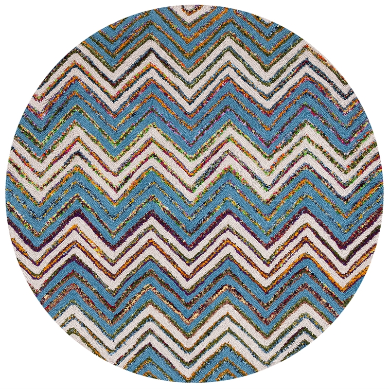 Safavieh Nantucket Beige Contemporary Rug - Round 4'