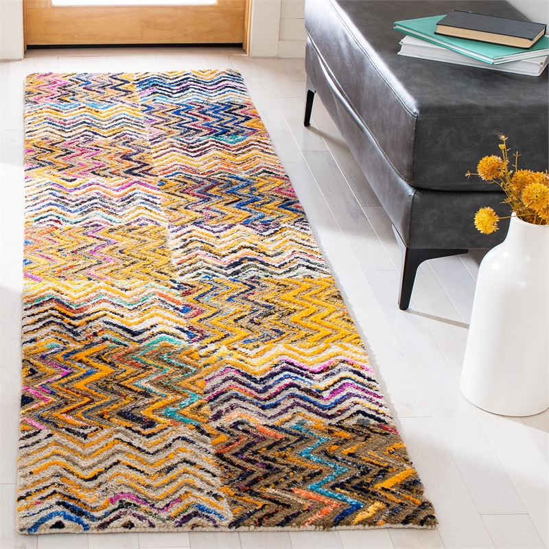Safavieh Nantucket Beige Contemporary Rug - Runner 2'3