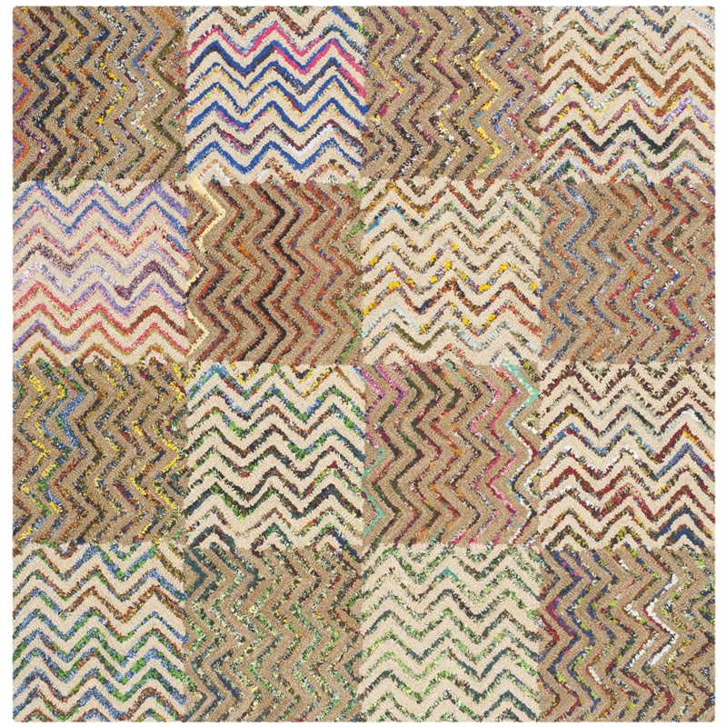 Safavieh Nantucket Beige Contemporary Rug - Square 4'