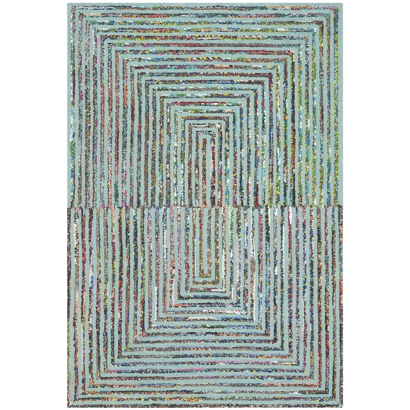 Safavieh Nantucket Teal Contemporary Rug - 4' x 6'