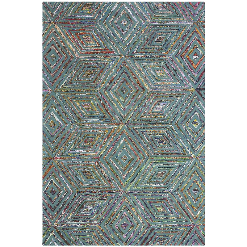 Safavieh Nantucket Blue Contemporary Rug - 6' x 9'