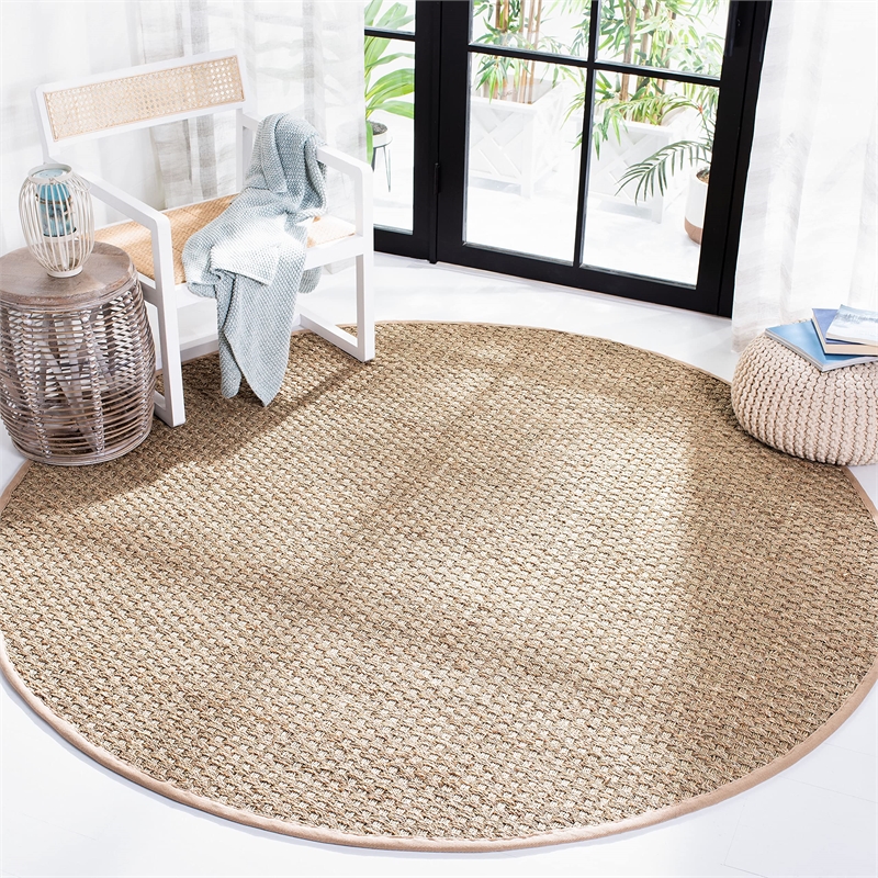 Safavieh Natural Fiber Natural Area Rug - Round 6'
