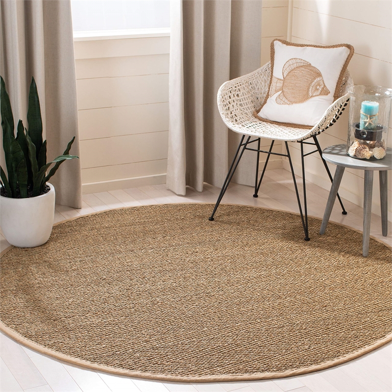 Safavieh Natural Fiber Natural Area Rug - Round 8'