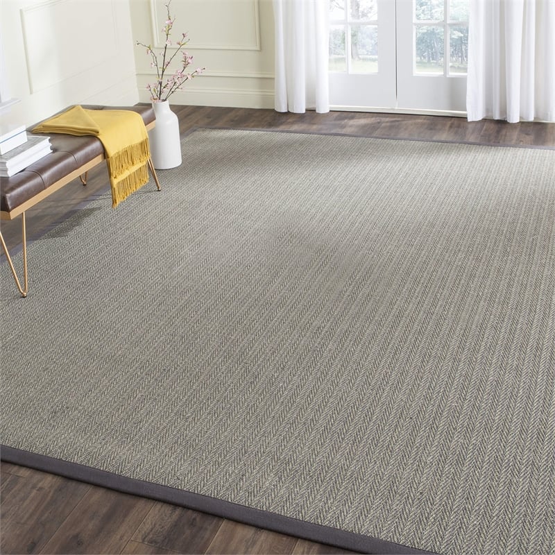 Safavieh Natural Fiber Grey Brown Area Rug - 10' x 14'