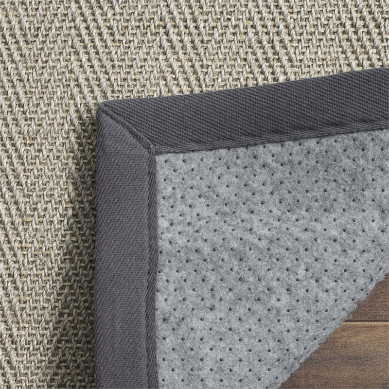 Safavieh Natural Fiber Grey Brown Area Rug - Runner 2'6