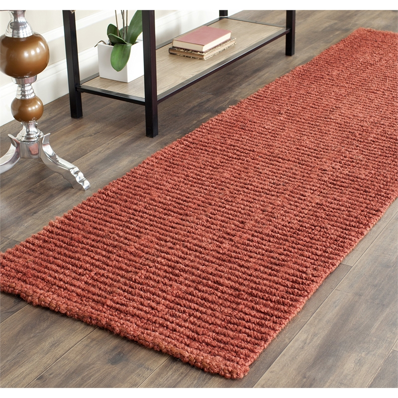 Safavieh Natural Fiber Rust Area Rug - Runner 2'6