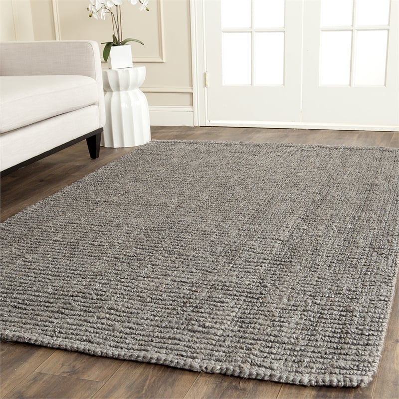 Safavieh Natural Fiber Light Grey Area Rug - 6' x 9'