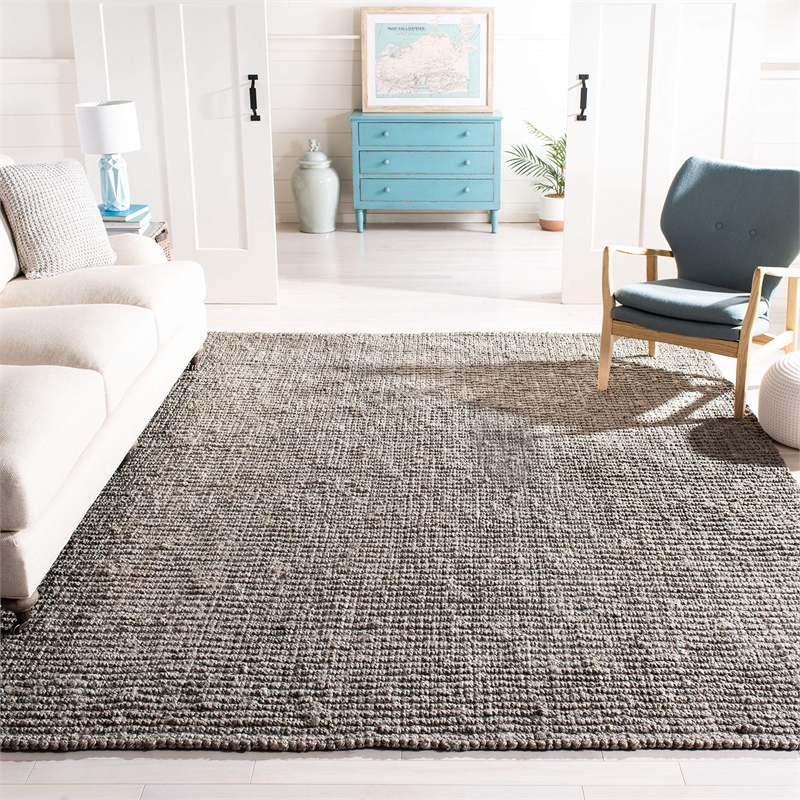Safavieh Natural Fiber Light Grey Area Rug - 9' x 12'