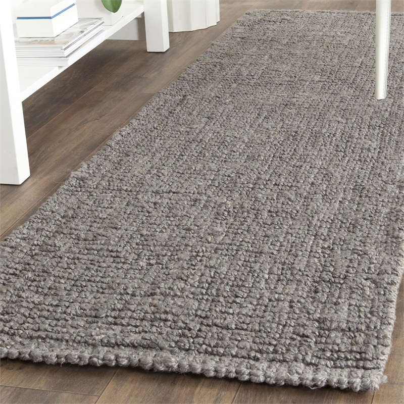 Safavieh Natural Fiber Light Grey Area Rug - Runner 2'6