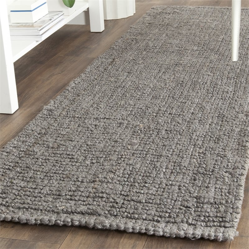 Safavieh Natural Fiber Light Grey Area Rug - Runner 2'6