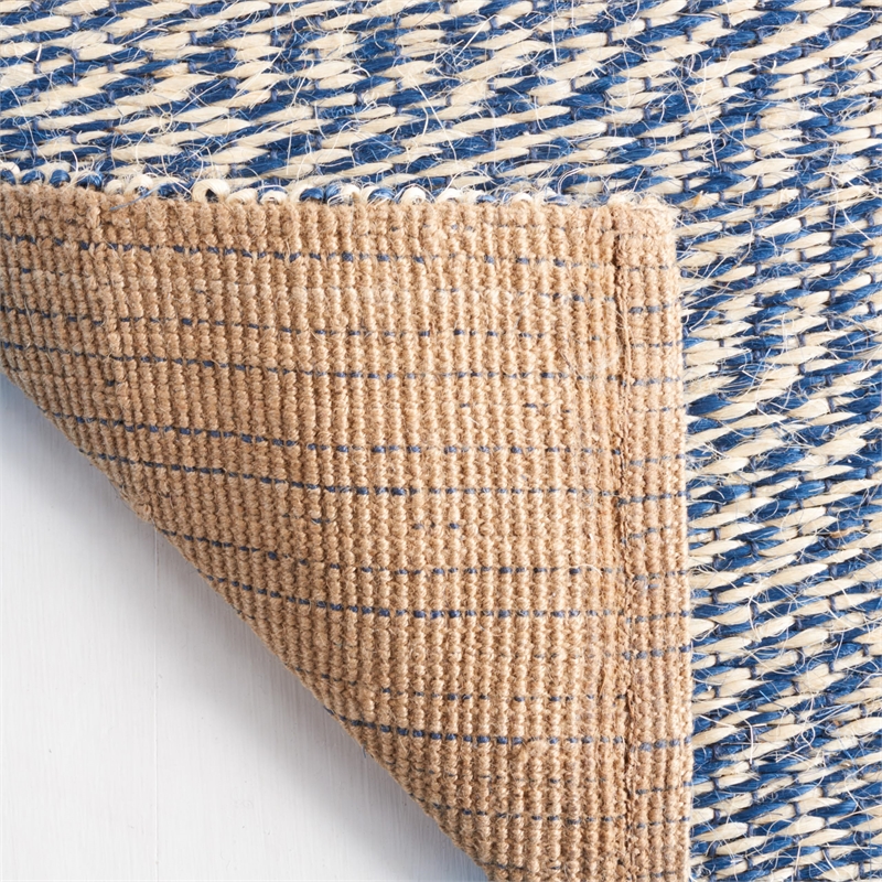 Safavieh Natural Fiber Blue Area Rug - Runner 2'6