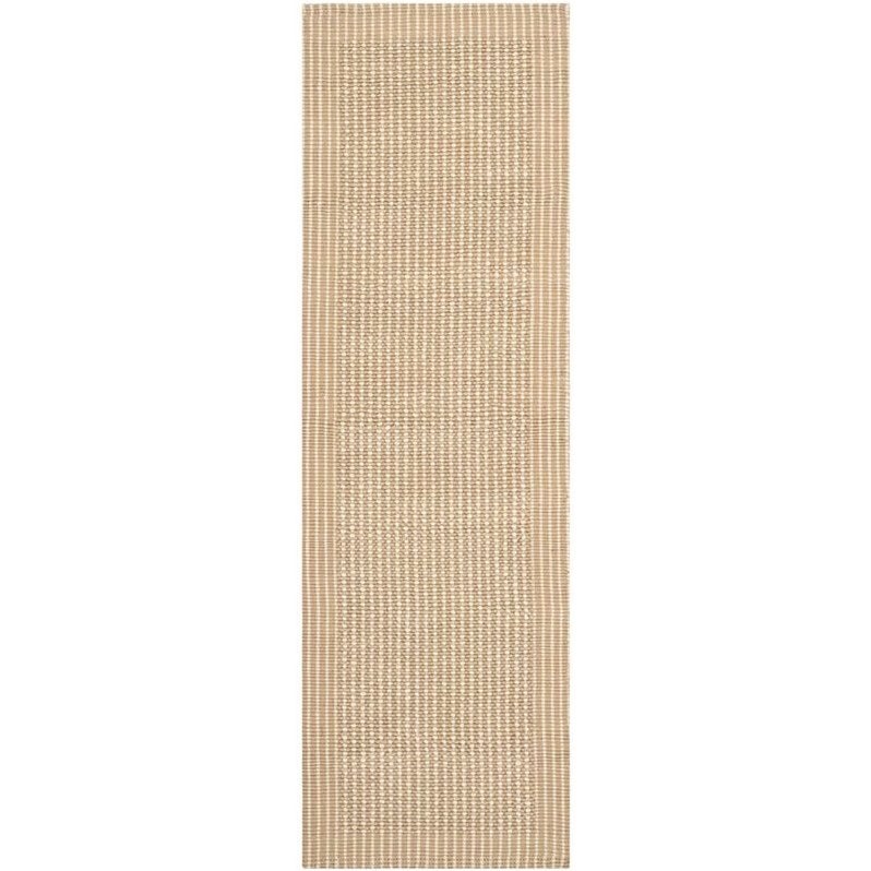 Safavieh Natural Fiber Ivory Area Rug Runner 2'6" x 12' NF449A212