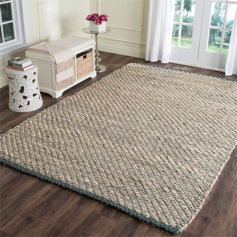 Safavieh Natural Fiber Blue Area Rug - 9' x 12'