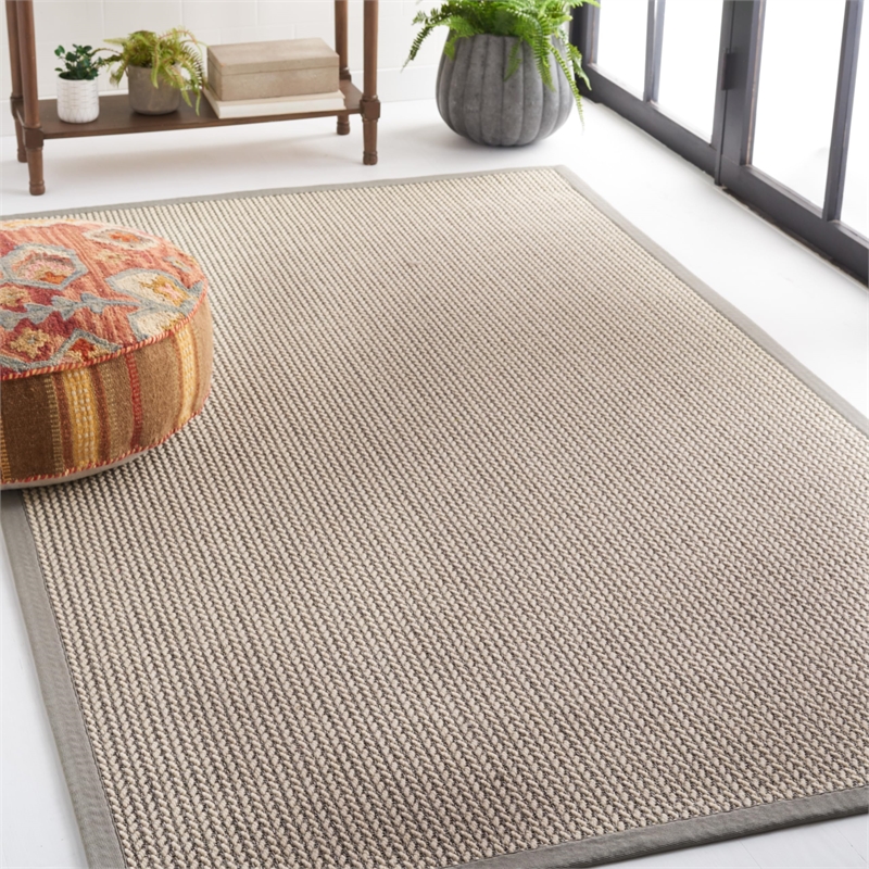 Safavieh Natural Fiber Grey Area Rug - 6' x 9'