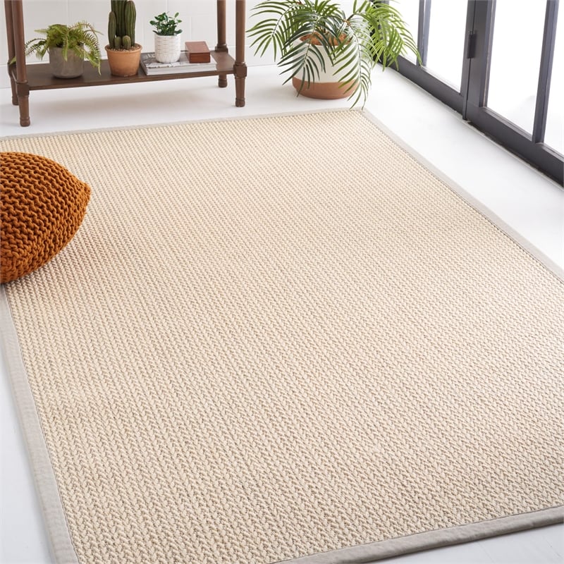 Safavieh Natural Fiber Light Grey Area Rug - 4' x 6'