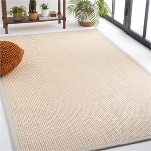 Safavieh Natural Fiber Light Grey Area Rug - 6' x 9'