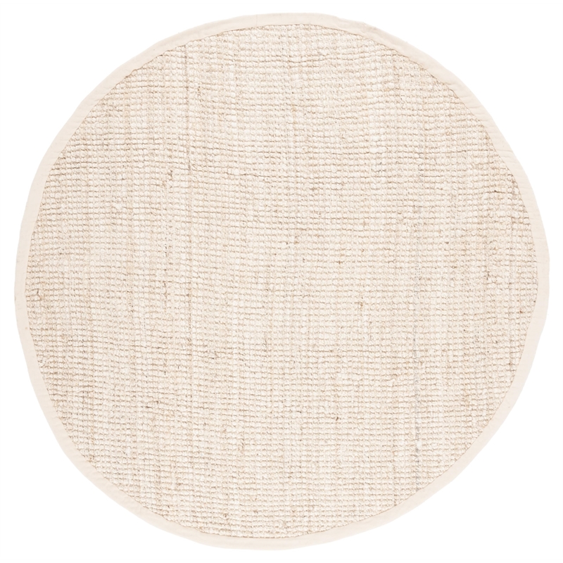 Safavieh Natural Fiber Ivory Area Rug - Round 4'