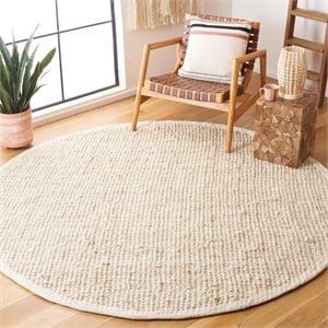 Safavieh Natural Fiber Ivory Area Rug - Round 9'
