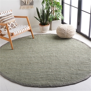 Safavieh Natural Fiber Grey Area Rug - Round 4'