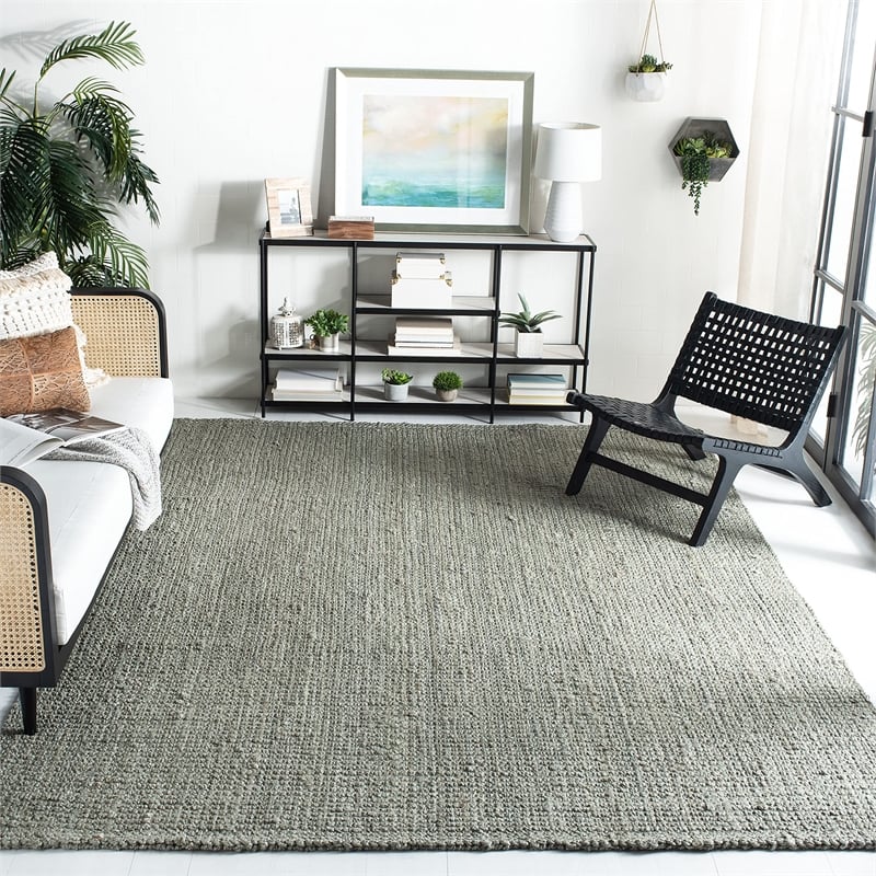 Safavieh Natural Fiber Grey Area Rug - Square 9'