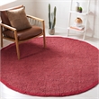 Safavieh Natural Fiber Red Area Rug - Round 4'