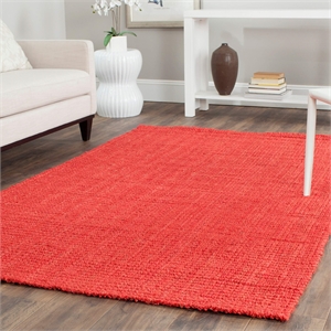 Safavieh Natural Fiber Red Area Rug - Square 4'