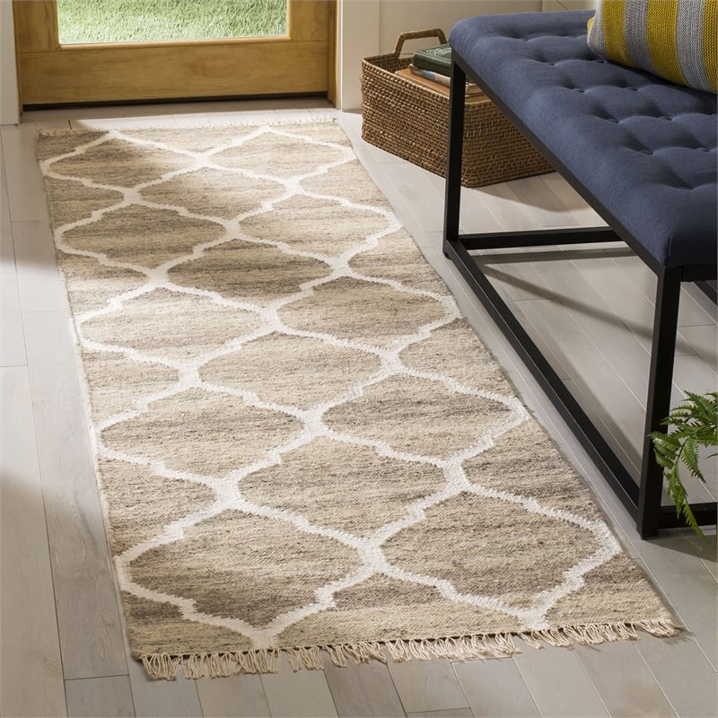 Safavieh Natural Kilim Light Grey Area Rug - Runner 2'3