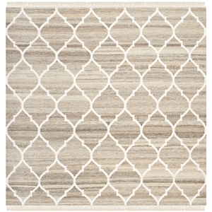 Safavieh Natural Kilim Light Grey Area Rug - Square 5'