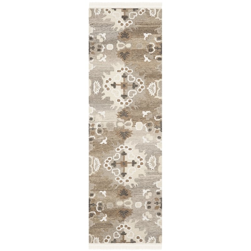 Safavieh Natural Kilim Grey Area Rug - Runner 2'3