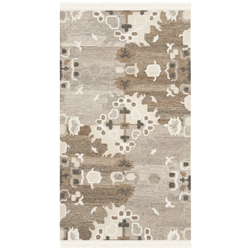 Safavieh Natural Kilim Grey Area Rug - Runner 2'6