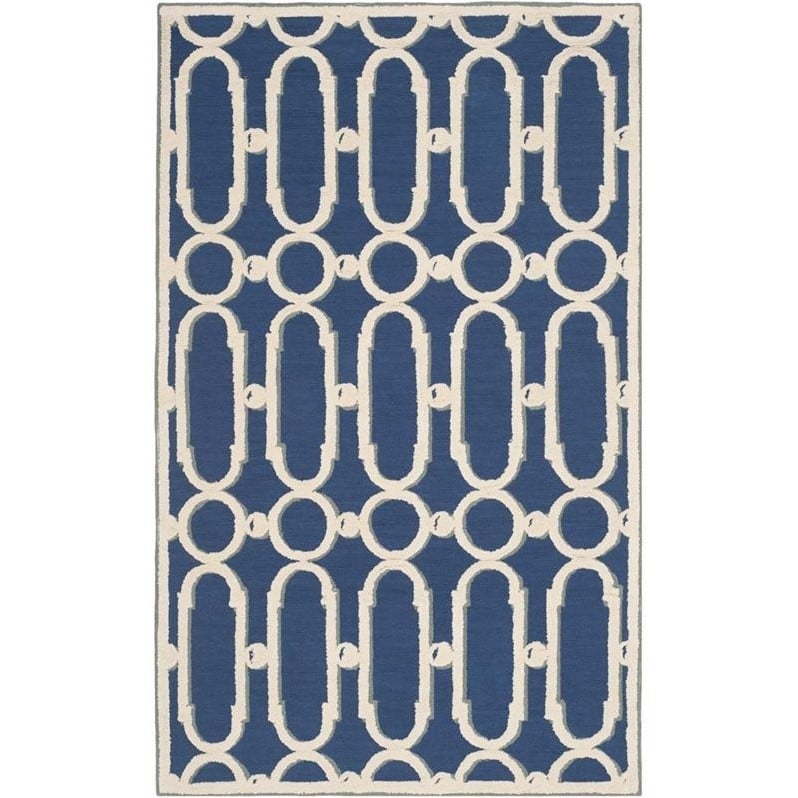 Safavieh Newport Royal Blue Contemporary Rug - 3'9