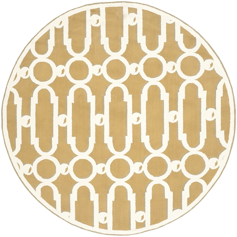 Safavieh Newport Olive Contemporary Rug - Round 6'