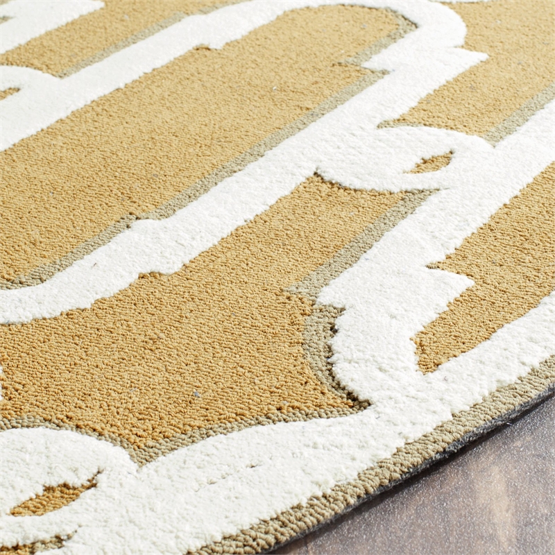 Safavieh Newport Olive Contemporary Rug - Round 6'