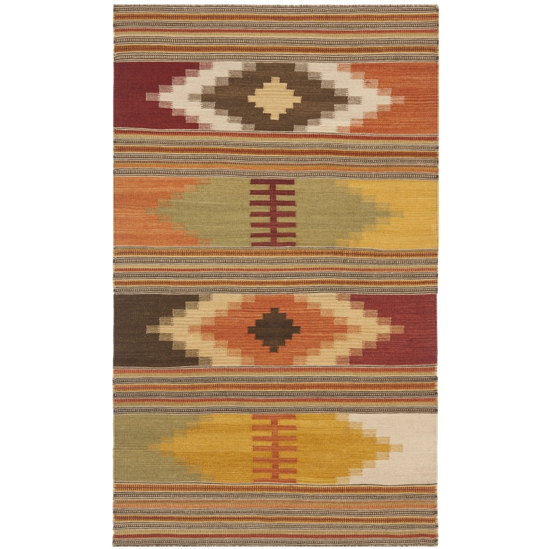 Safavieh Kilim Red Contemporary Rug - 2' x 3'