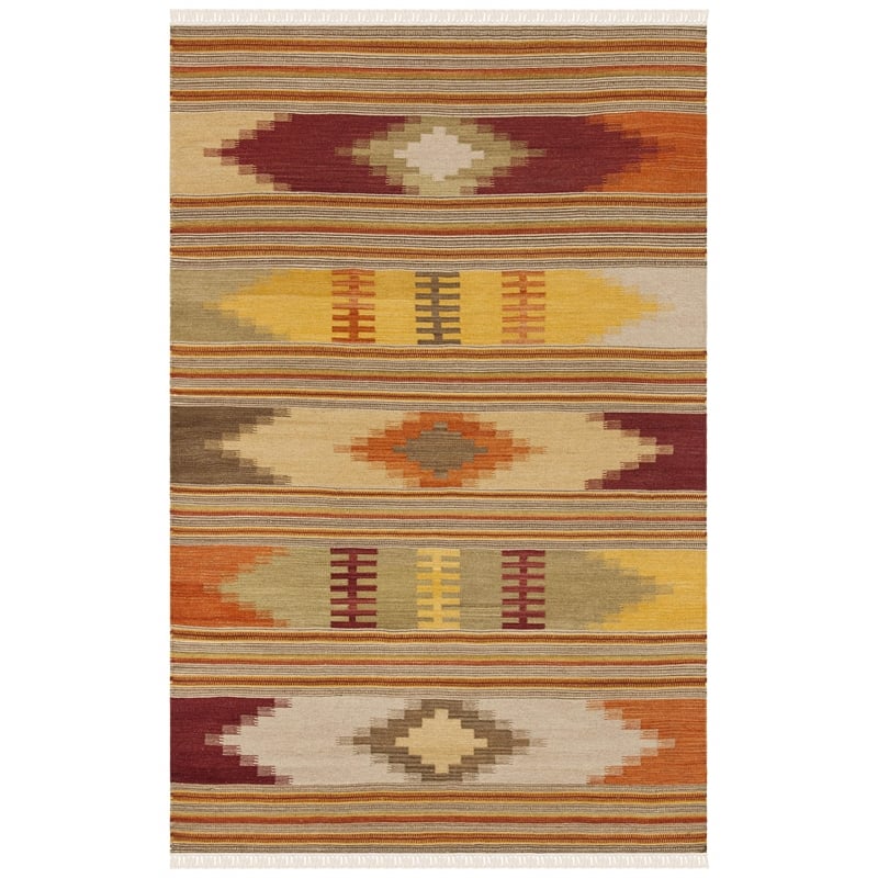 Safavieh Kilim Red Contemporary Rug - 5' x 8'