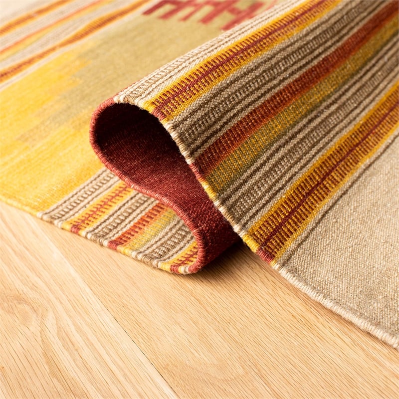 Safavieh Kilim Red Contemporary Rug - Square 5'