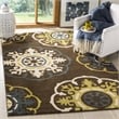 Safavieh Newbury Brown Floral Rug - 3' x 5'
