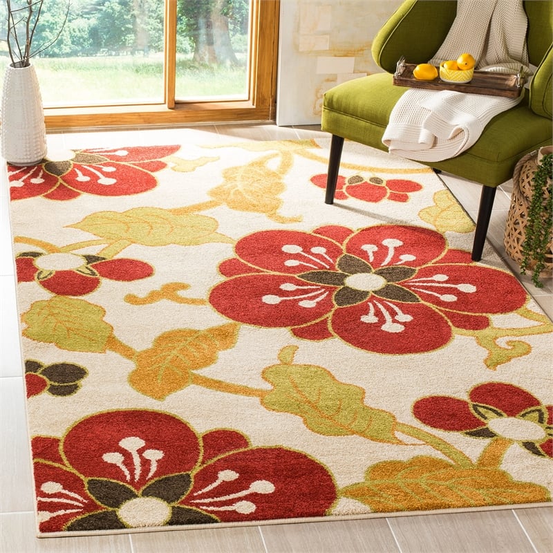 Safavieh Newbury Ivory Floral Rug - 3' x 5'