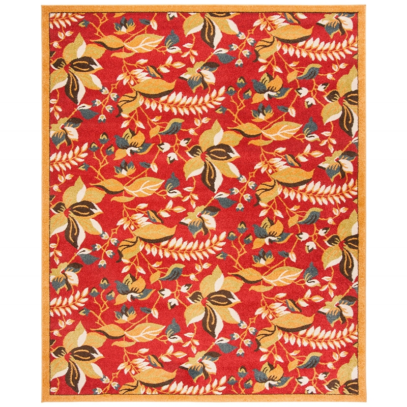 Safavieh Newbury Red Floral Rug - 8' x 10'