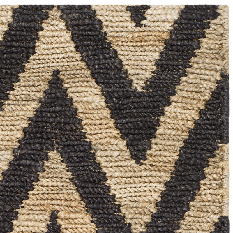 Safavieh Organica  Black Contemporary Rug - Runner 2'6
