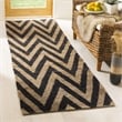Safavieh Organic Black Contemporary Rug - Runner 2'6