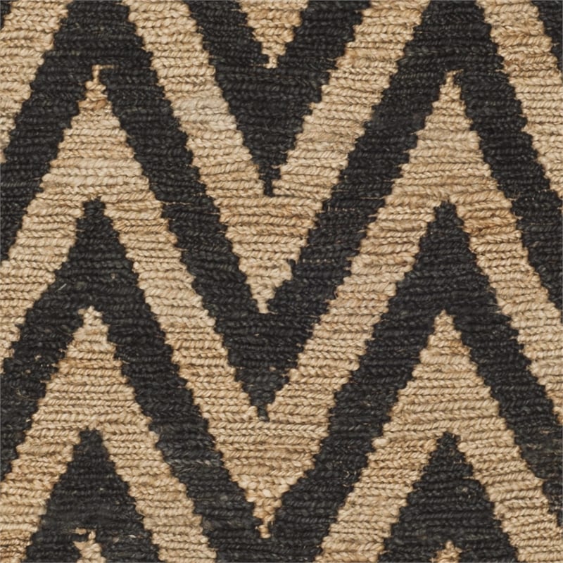 Safavieh Organic Black Contemporary Rug - Runner 2'6