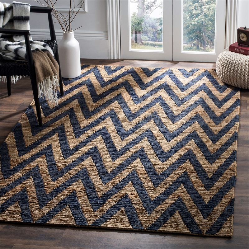 Safavieh Organic Blue Contemporary Rug - 9' x 12'