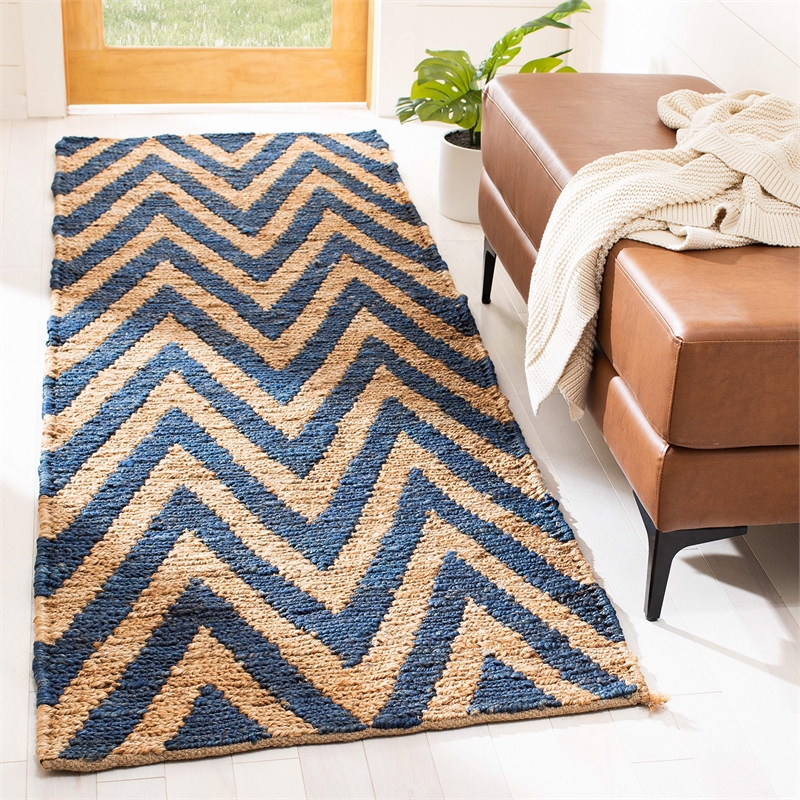 Safavieh Organica  Blue Contemporary Rug - Runner 2'6