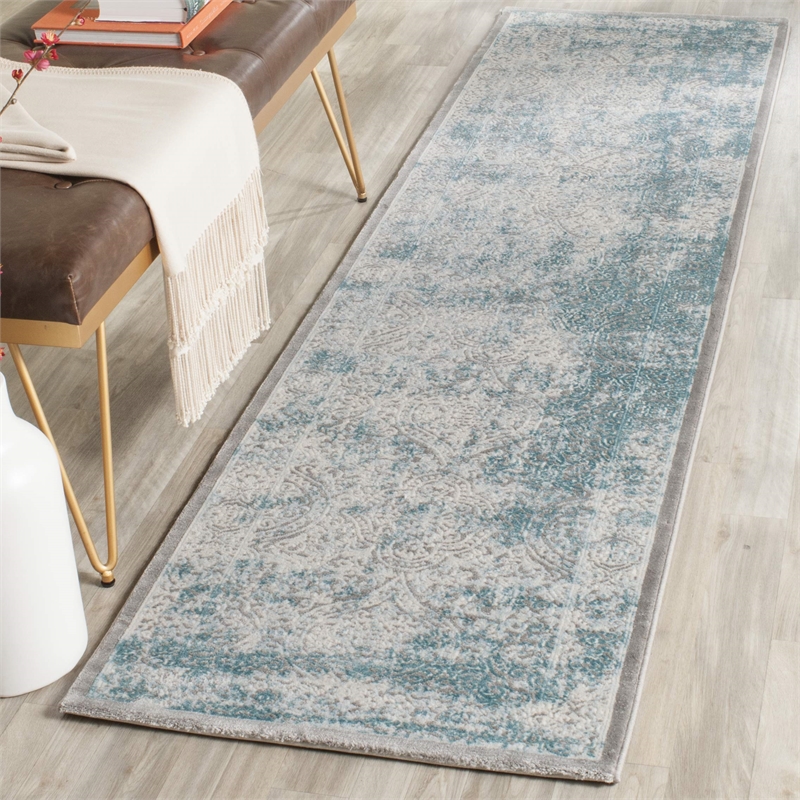 Safavieh Passion Turquoise Traditional Rug - Runner 2'2